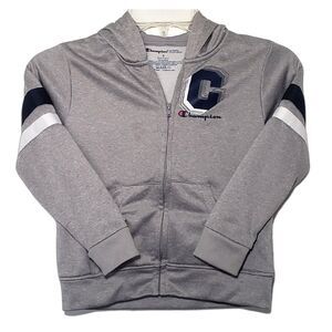 Champion Hoodie Boys Size 5 Grey Polyester